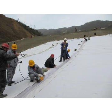 Geomembrana lisa com correias para túnel